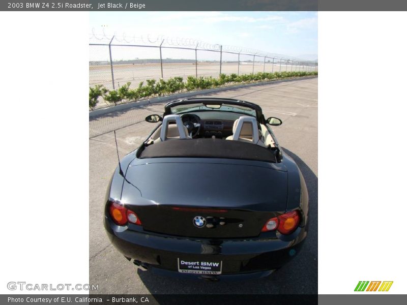 Jet Black / Beige 2003 BMW Z4 2.5i Roadster