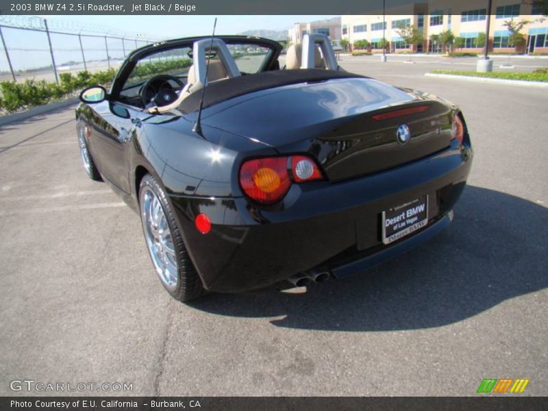 Jet Black / Beige 2003 BMW Z4 2.5i Roadster