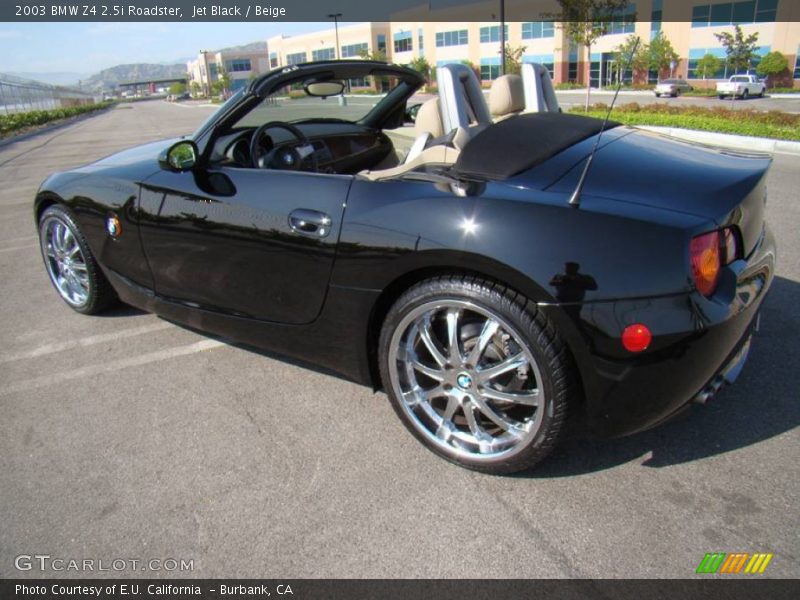 Jet Black / Beige 2003 BMW Z4 2.5i Roadster