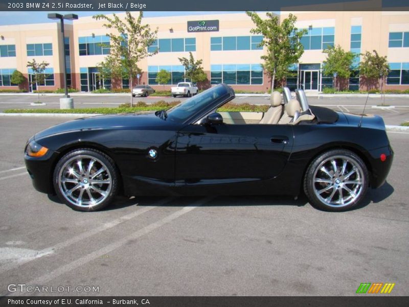 Jet Black / Beige 2003 BMW Z4 2.5i Roadster