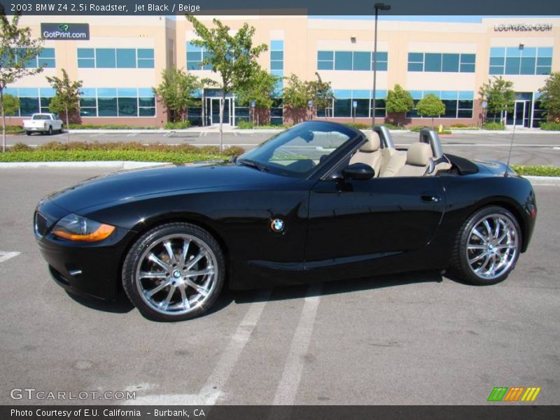 Jet Black / Beige 2003 BMW Z4 2.5i Roadster