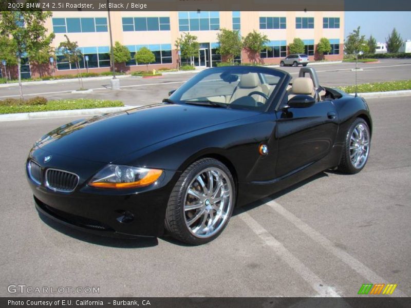 Jet Black / Beige 2003 BMW Z4 2.5i Roadster