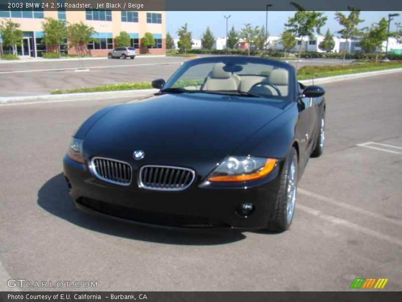 Jet Black / Beige 2003 BMW Z4 2.5i Roadster