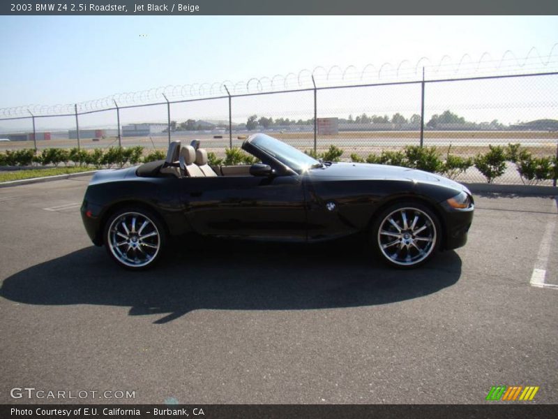 Jet Black / Beige 2003 BMW Z4 2.5i Roadster