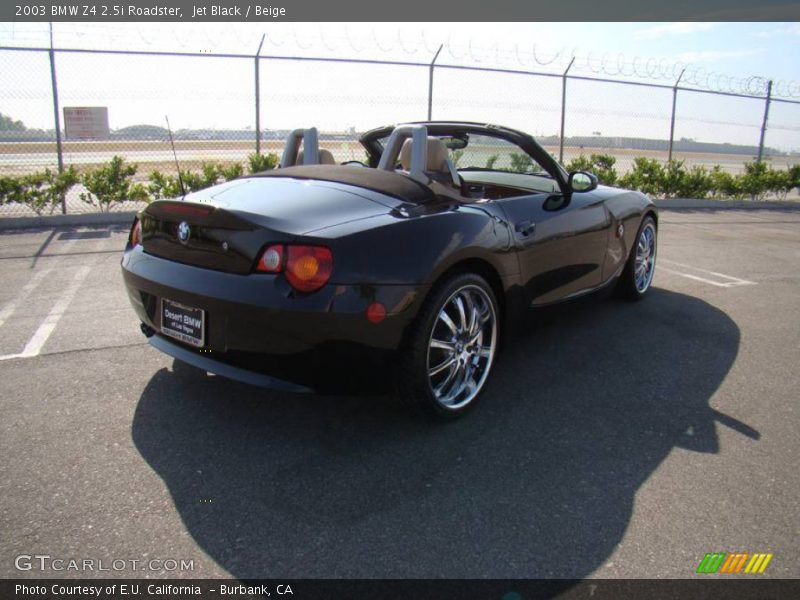 Jet Black / Beige 2003 BMW Z4 2.5i Roadster