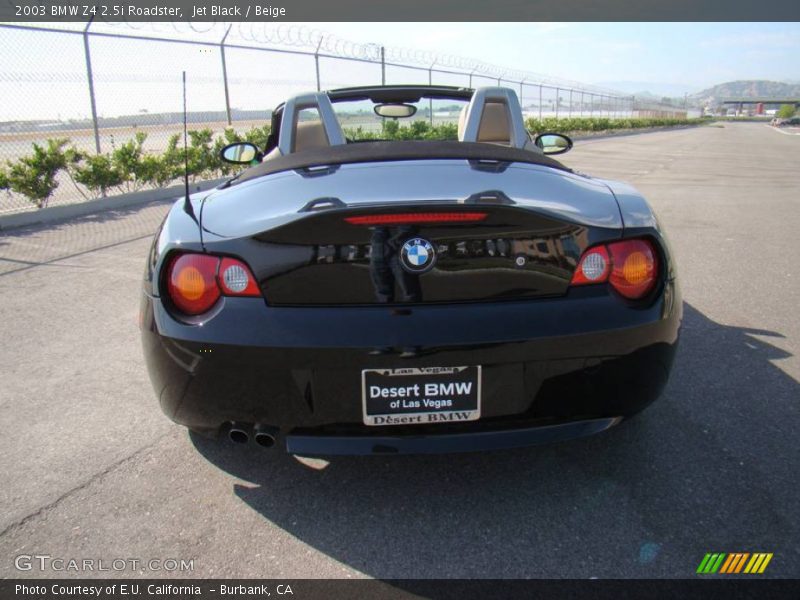 Jet Black / Beige 2003 BMW Z4 2.5i Roadster