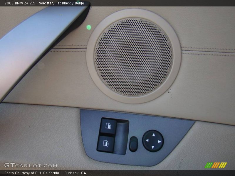 Jet Black / Beige 2003 BMW Z4 2.5i Roadster