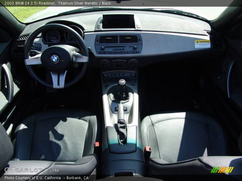 Titanium Silver Metallic / Black 2003 BMW Z4 2.5i Roadster