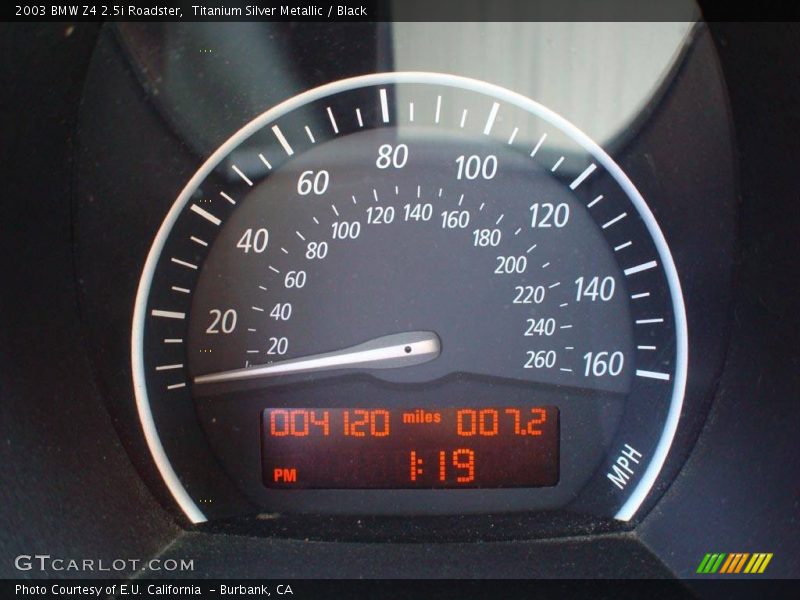 Titanium Silver Metallic / Black 2003 BMW Z4 2.5i Roadster