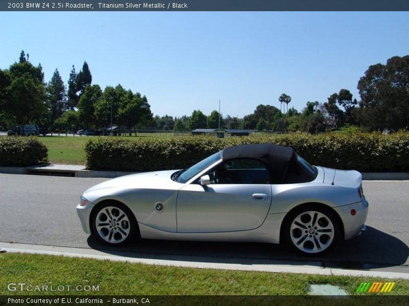Titanium Silver Metallic / Black 2003 BMW Z4 2.5i Roadster