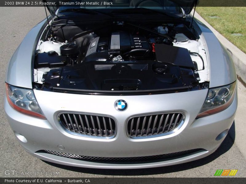 Titanium Silver Metallic / Black 2003 BMW Z4 2.5i Roadster