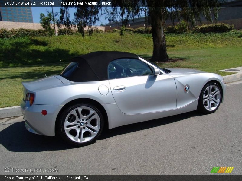 Titanium Silver Metallic / Black 2003 BMW Z4 2.5i Roadster