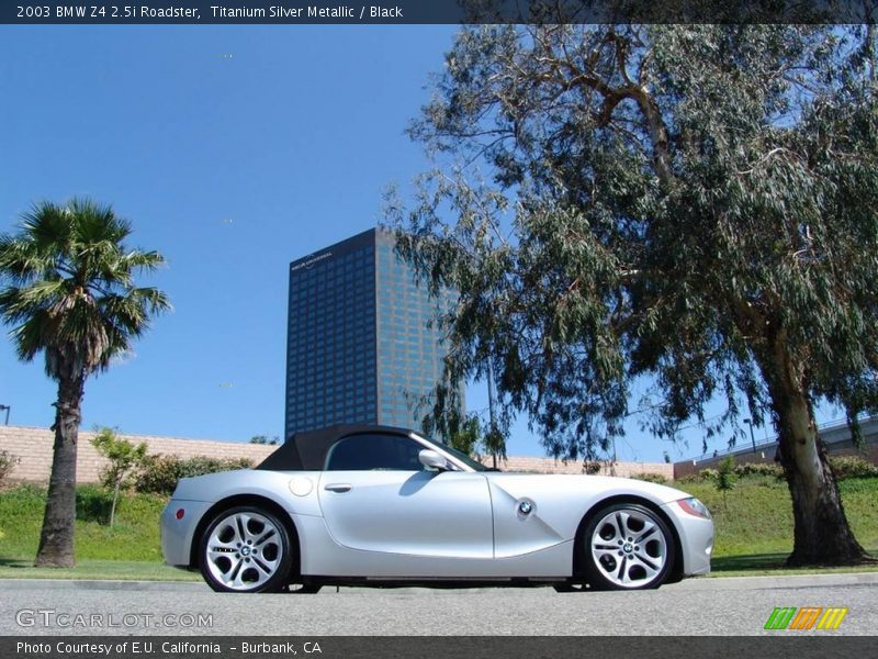 Titanium Silver Metallic / Black 2003 BMW Z4 2.5i Roadster