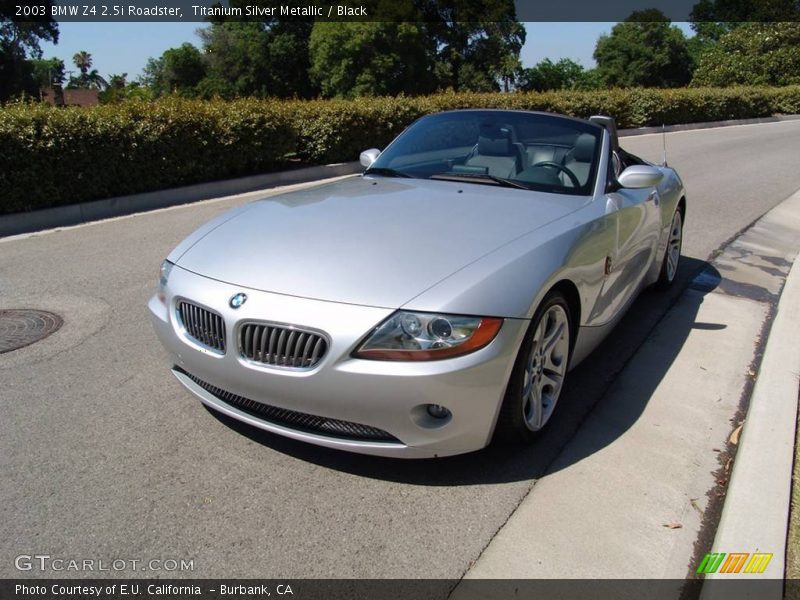 Titanium Silver Metallic / Black 2003 BMW Z4 2.5i Roadster
