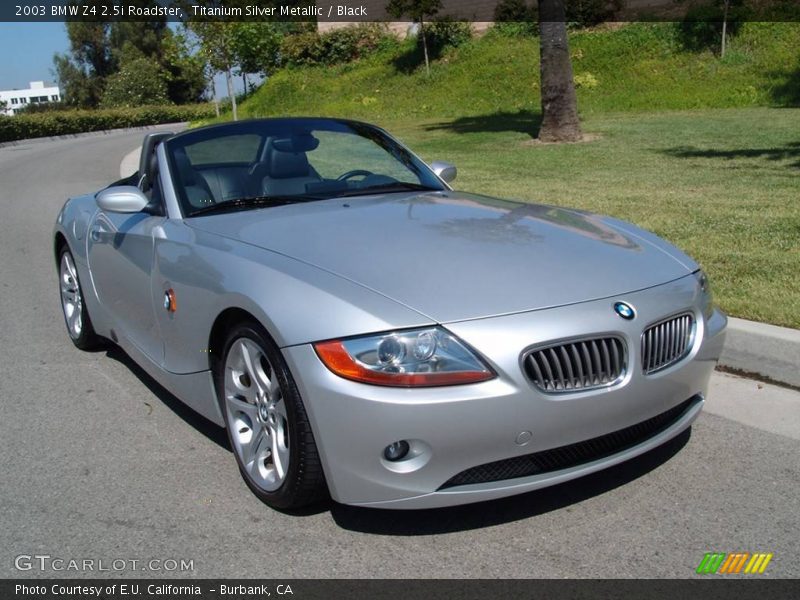 Titanium Silver Metallic / Black 2003 BMW Z4 2.5i Roadster