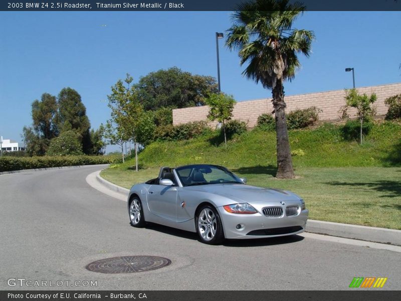 Titanium Silver Metallic / Black 2003 BMW Z4 2.5i Roadster