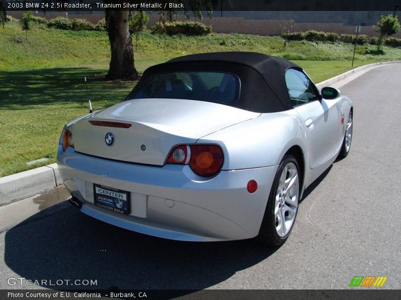 Titanium Silver Metallic / Black 2003 BMW Z4 2.5i Roadster