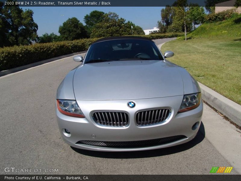 Titanium Silver Metallic / Black 2003 BMW Z4 2.5i Roadster