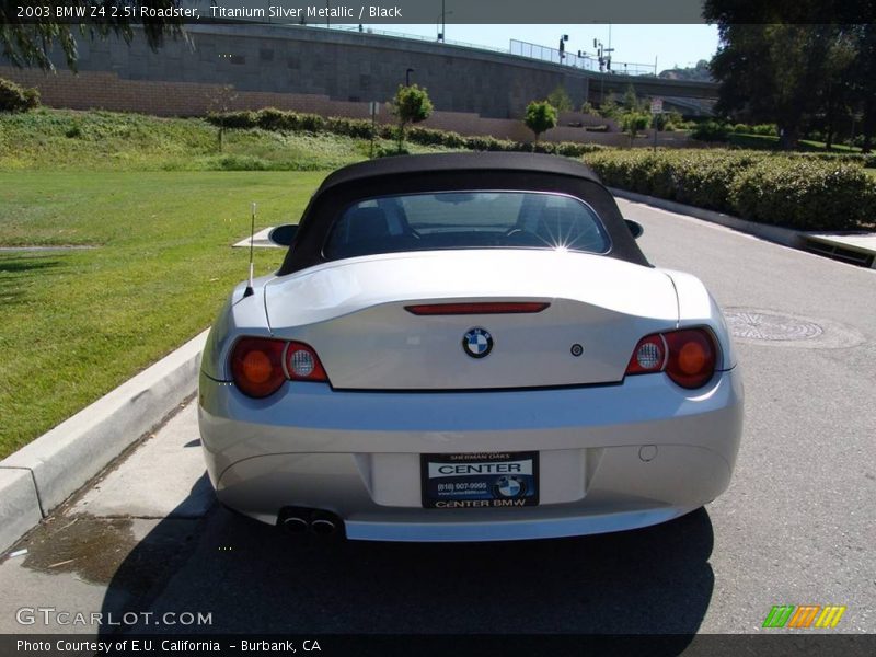 Titanium Silver Metallic / Black 2003 BMW Z4 2.5i Roadster