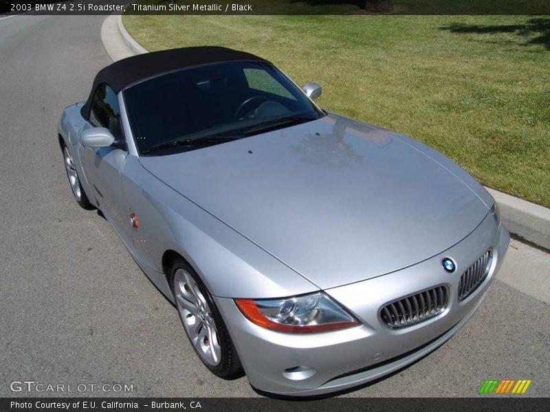 Titanium Silver Metallic / Black 2003 BMW Z4 2.5i Roadster