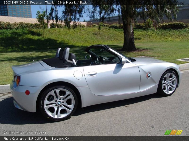 Titanium Silver Metallic / Black 2003 BMW Z4 2.5i Roadster