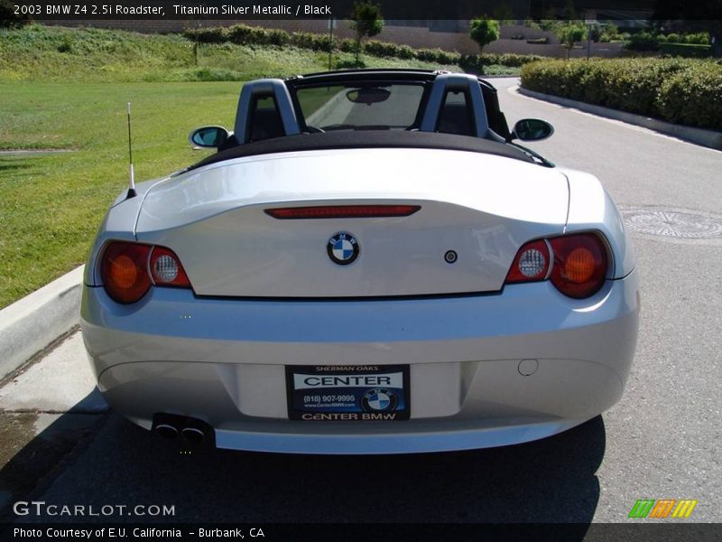 Titanium Silver Metallic / Black 2003 BMW Z4 2.5i Roadster