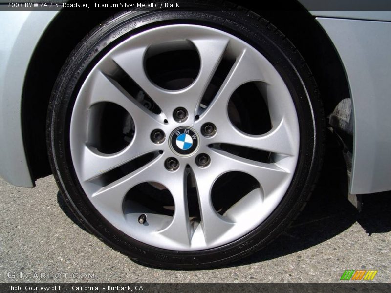 Titanium Silver Metallic / Black 2003 BMW Z4 2.5i Roadster