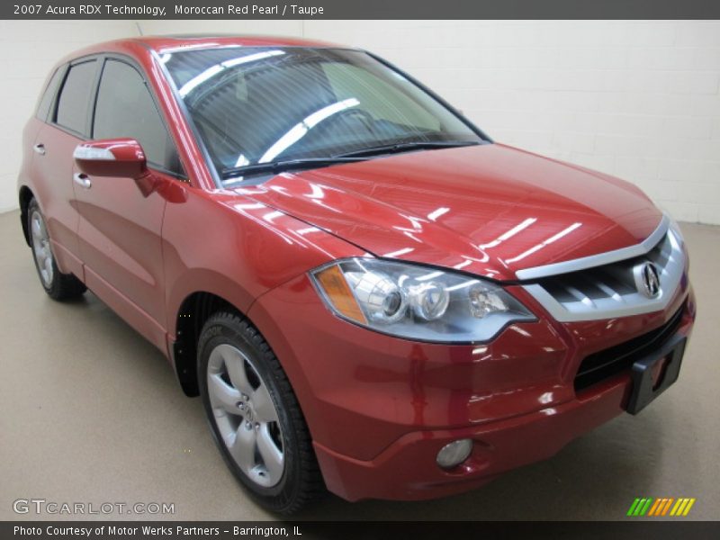 Moroccan Red Pearl / Taupe 2007 Acura RDX Technology