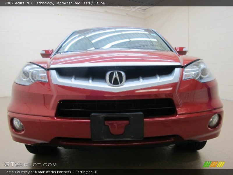 Moroccan Red Pearl / Taupe 2007 Acura RDX Technology