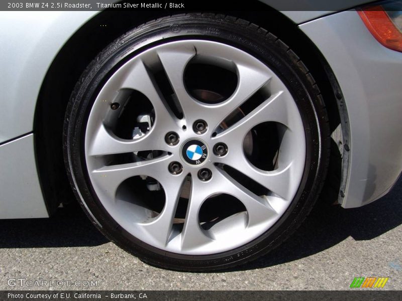 Titanium Silver Metallic / Black 2003 BMW Z4 2.5i Roadster