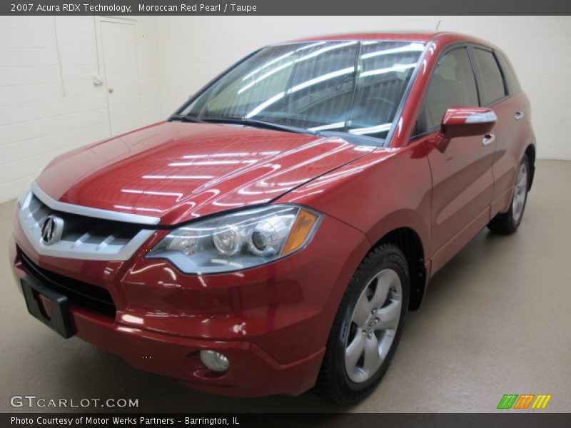 Moroccan Red Pearl / Taupe 2007 Acura RDX Technology