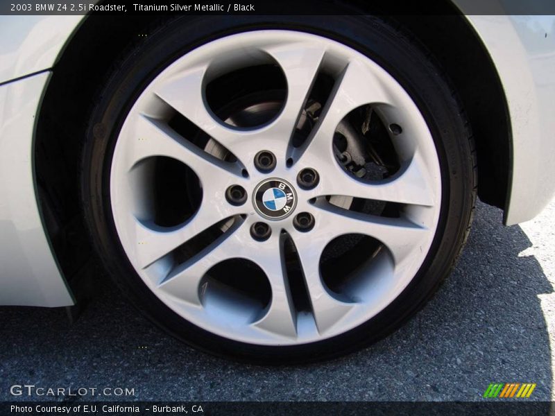 Titanium Silver Metallic / Black 2003 BMW Z4 2.5i Roadster