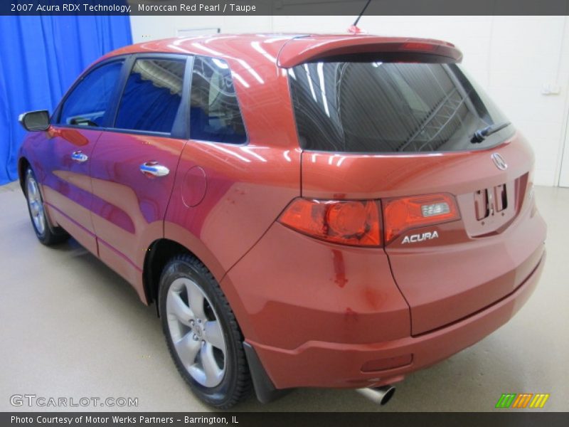 Moroccan Red Pearl / Taupe 2007 Acura RDX Technology