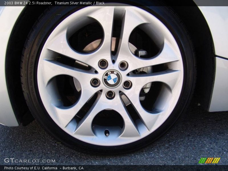 Titanium Silver Metallic / Black 2003 BMW Z4 2.5i Roadster