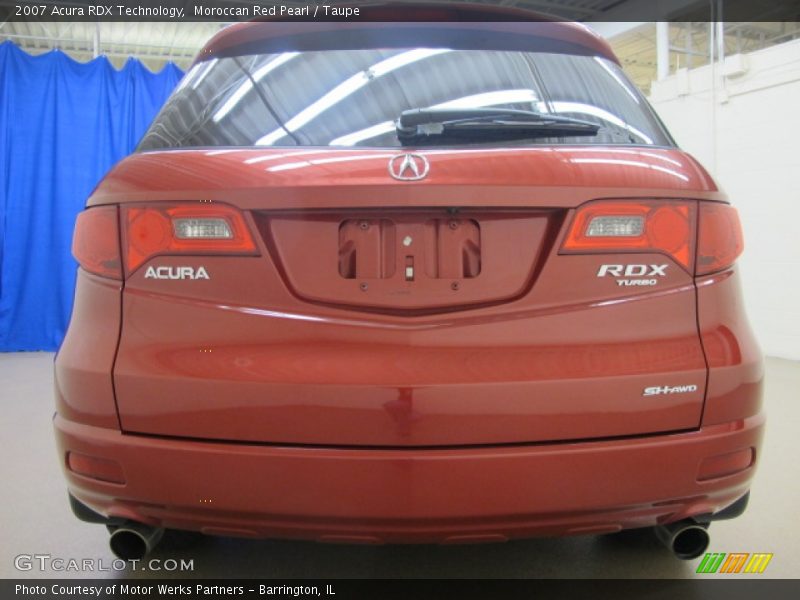 Moroccan Red Pearl / Taupe 2007 Acura RDX Technology