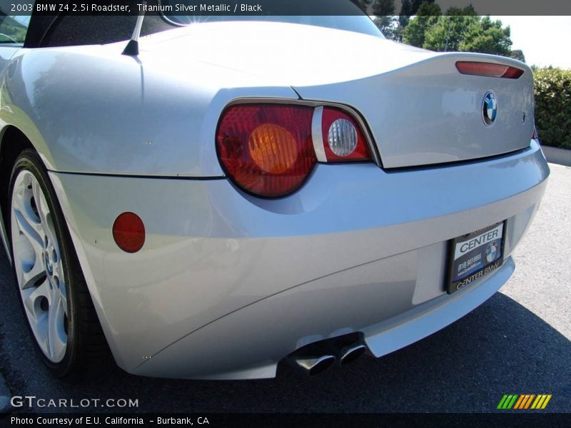 Titanium Silver Metallic / Black 2003 BMW Z4 2.5i Roadster