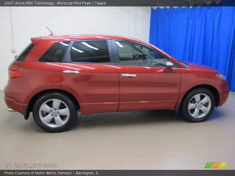 Moroccan Red Pearl / Taupe 2007 Acura RDX Technology