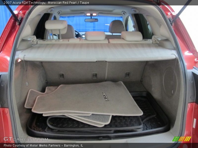 Moroccan Red Pearl / Taupe 2007 Acura RDX Technology