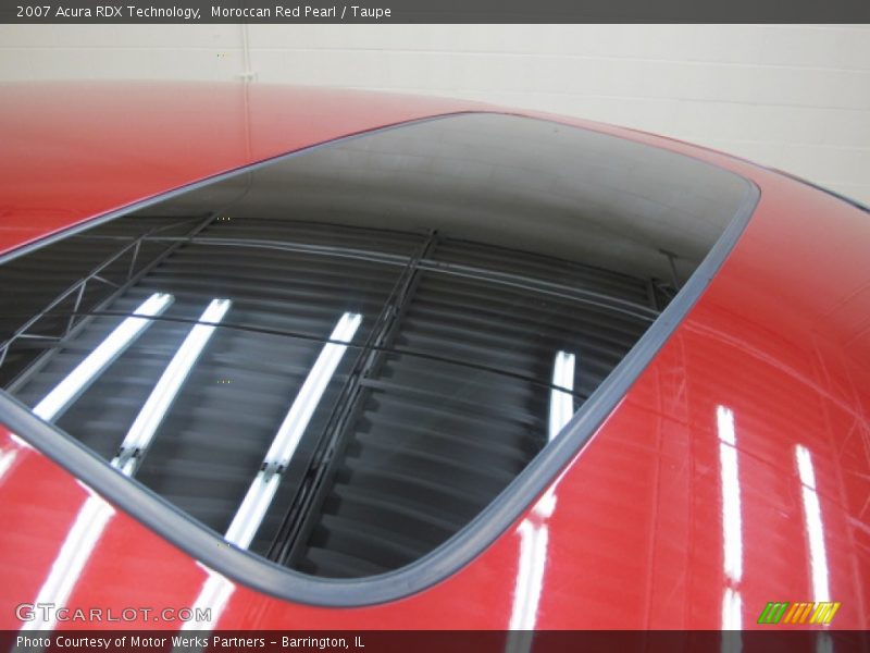 Moroccan Red Pearl / Taupe 2007 Acura RDX Technology