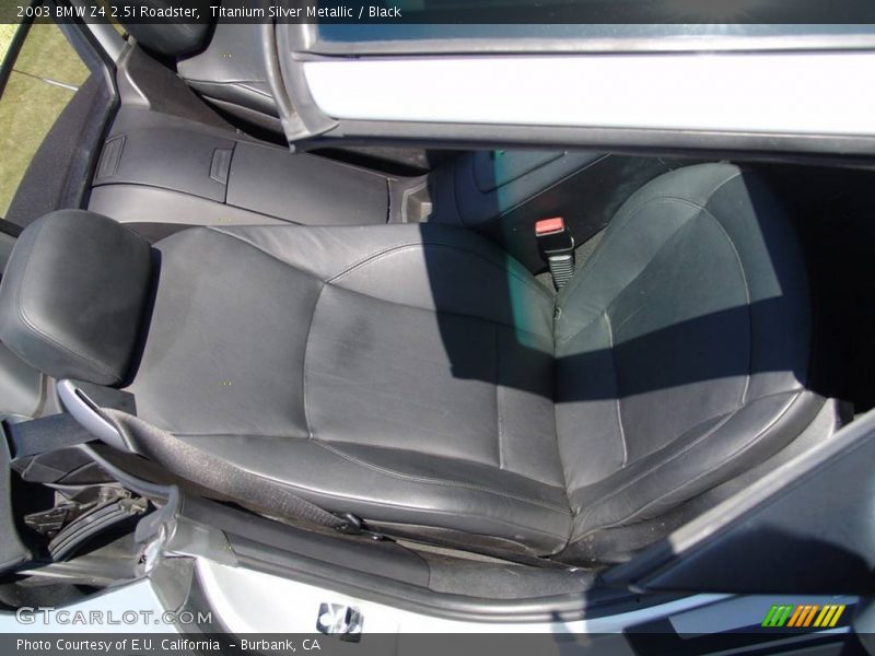 Titanium Silver Metallic / Black 2003 BMW Z4 2.5i Roadster