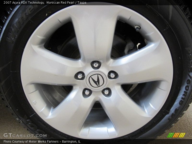 Moroccan Red Pearl / Taupe 2007 Acura RDX Technology