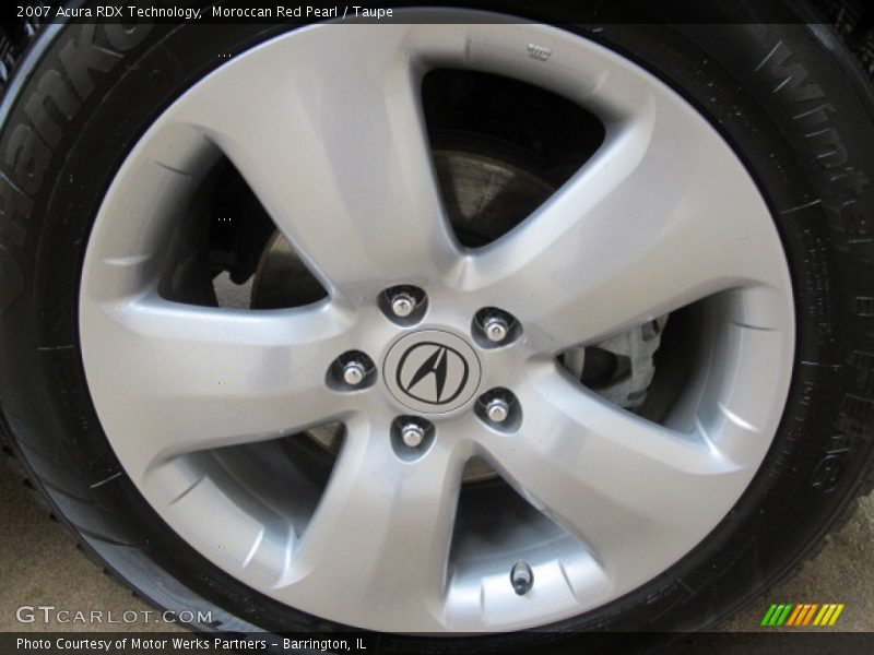 Moroccan Red Pearl / Taupe 2007 Acura RDX Technology