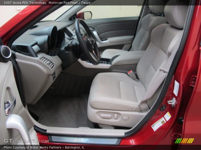 Moroccan Red Pearl / Taupe 2007 Acura RDX Technology