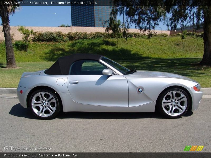 Titanium Silver Metallic / Black 2003 BMW Z4 2.5i Roadster