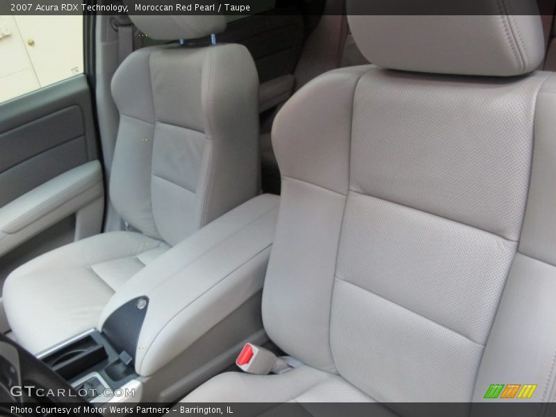 Moroccan Red Pearl / Taupe 2007 Acura RDX Technology