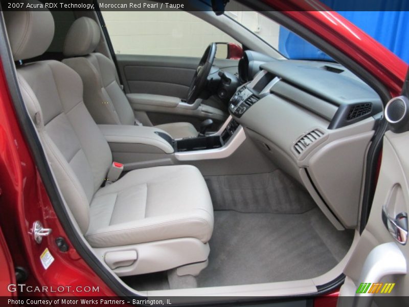 Moroccan Red Pearl / Taupe 2007 Acura RDX Technology
