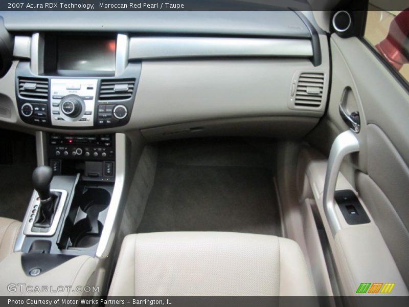 Moroccan Red Pearl / Taupe 2007 Acura RDX Technology