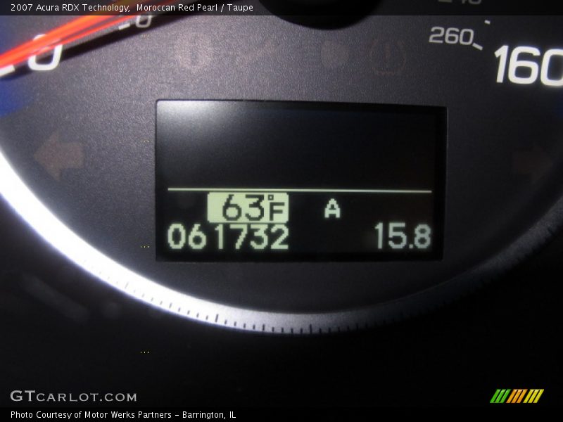 Moroccan Red Pearl / Taupe 2007 Acura RDX Technology