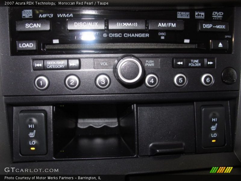 Moroccan Red Pearl / Taupe 2007 Acura RDX Technology