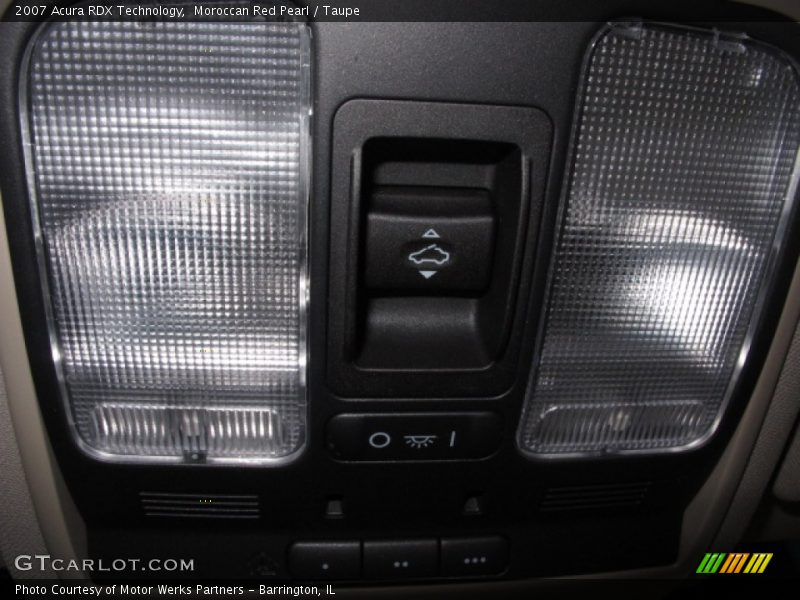 Moroccan Red Pearl / Taupe 2007 Acura RDX Technology